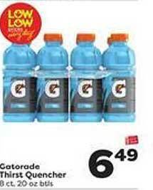 Weis Markets Gatorade thirst quencher offer