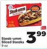 Weis Markets Steak-umm sliced steaks offer