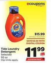 Weis Markets Tide laundry detergent offer