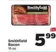 Weis Markets Smithfield bacon offer