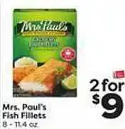 Weis Markets Mrs. paul's fish fillets offer