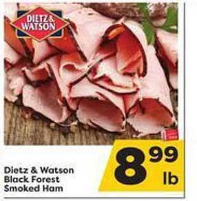 Weis Markets Dietz & watson black forest smoked ham offer