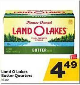 Weis Markets Land o lakes butter quarters offer
