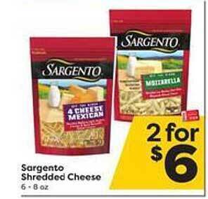Weis Markets Sargento shredded cheese offer
