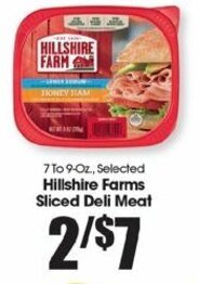 Food King Hillshire Farms Sliced Deli Meat 7-9 oz offer
