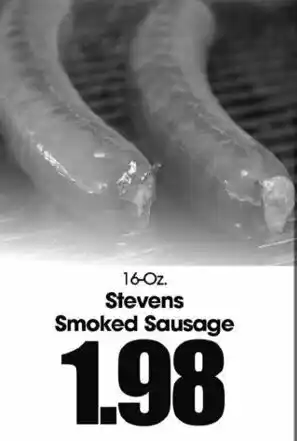 Food King Stevens Smoked Sausage 16 oz offer