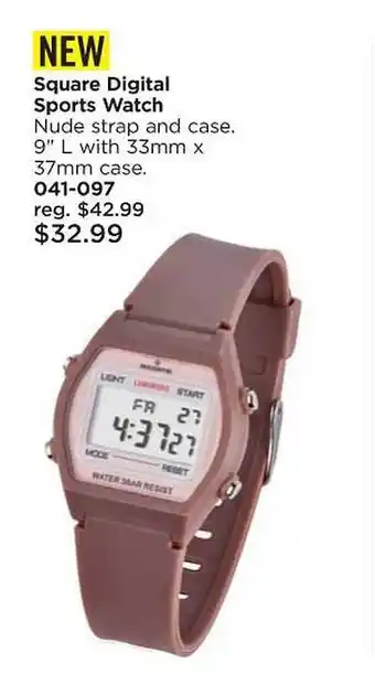 Avon Square digital sports watch offer