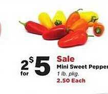 Stater Bros Mini sweet peppers offer