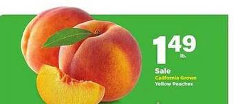 Stater Bros California grown yellow peaches offer