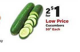 Stater Bros Cucumbers offer