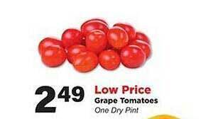 Stater Bros Grape tomatoes offer