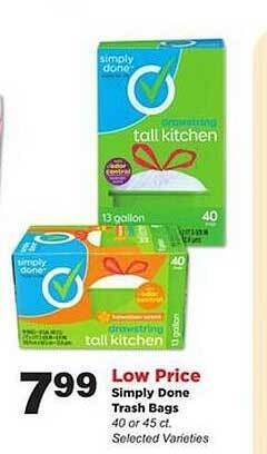 Stater Bros Simply done trash bags offer