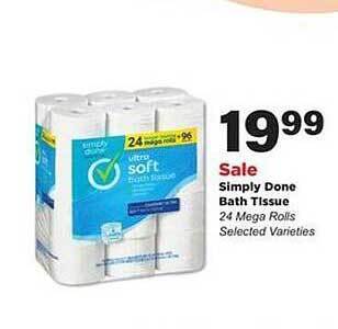 Stater Bros Simply done bath tissue offer