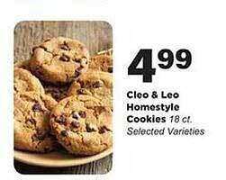 Stater Bros Cleo & leo homestyle cookies offer