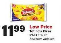 Stater Bros Totino's pizza rolls offer