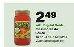 Stater Bros Classico pasta sauce offer