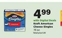 Stater Bros Kraft american cheese singles offer