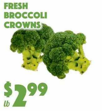 The Food Emporium Fresh broccoli crowns offer