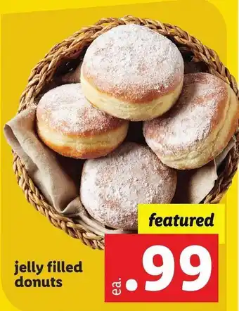 Lidl Jelly filled donuts offer