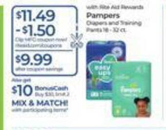 Rite Aid Pampers offer