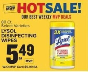 Food Lion Lysol Disinfecting Wipes offer