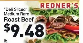 Rosauers Redner's roast beef offer