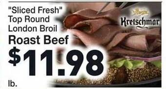 Rosauers Kretschmar roast beef offer