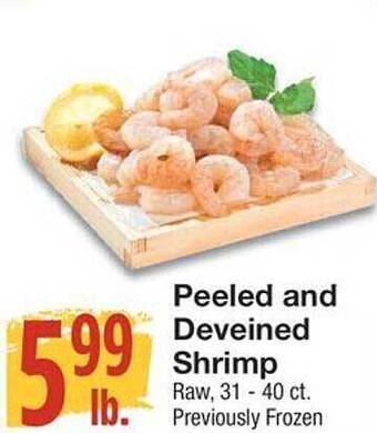 United Supermarkets Peeled and deveined shrimp offer