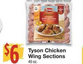 Tyson chicken wing sections