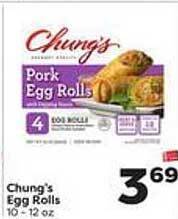 Weis Markets Chung's egg rolls offer