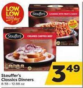 Weis Markets Stouffer's classics dinners offer
