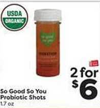 Weis Markets So good so you probiotic shots offer