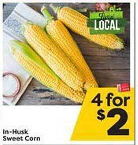Weis Markets In-husk sweet corn offer