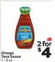 Weis Markets Ortega taco sauce offer