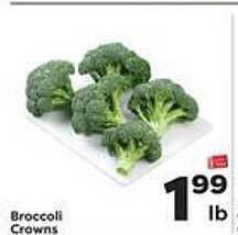Weis Markets Broccoli crowns offer