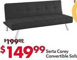 Big Lots Serta corey convertible sofa offer