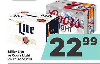 Weis Markets Miller lite or coors light offer