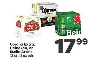 Weis Markets Corona extra, heineken, or stella artois offer