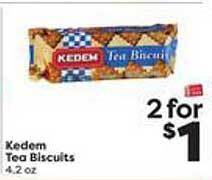 Weis Markets Kedem tea biscuits offer