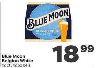 Weis Markets Blue moon belgian white offer