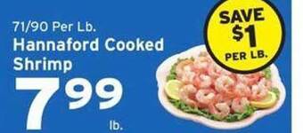 Hannaford Hannaford cooked shrimp offer