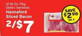 Hannaford Hannaford sliced bacon offer