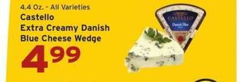 Hannaford Castello extra creamy danish blue cheese wedge offer
