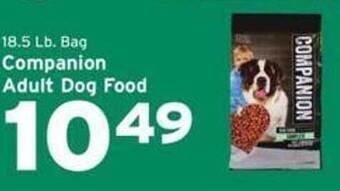 Hannaford Companion adult dog food offer