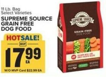 Food Lion Supreme Source Grain Free Dog Food offer