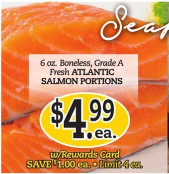 Dearborn Market Fresh atlantic salmon portions offer