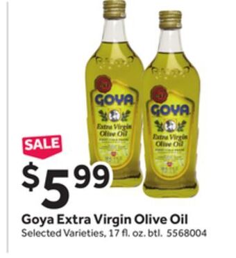 Stop&Shop Goya extra virgin olive oil offer