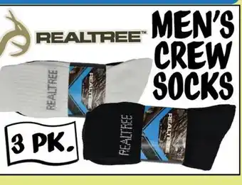 Ollie's Realtree men's crew socks offer