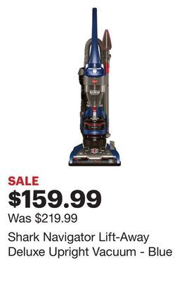 Best Buy Shark navigator lift-away deluxe upright vacuum - blue offer