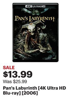 Best Buy Pan's labyrinth [4k ultra hd blu-ray] [2006] offer
